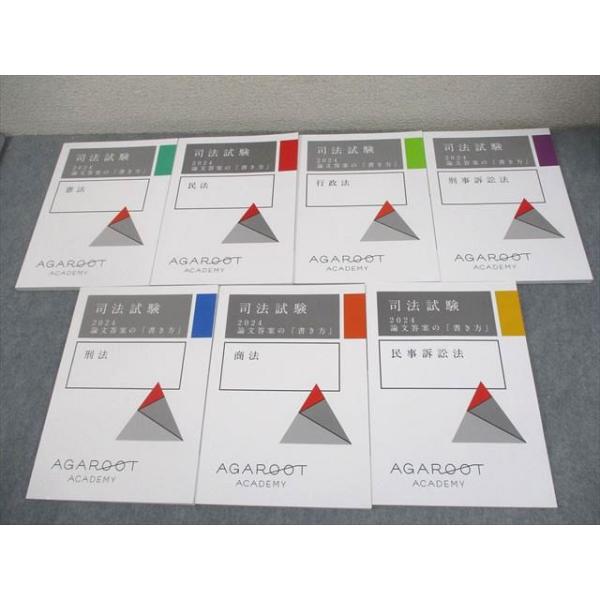 【音声付】2024年 論文答案の書き方　全科目セット　アガルート アガルートアカデミー 司法試験 2024 論文答案の「書き方」 全7科目