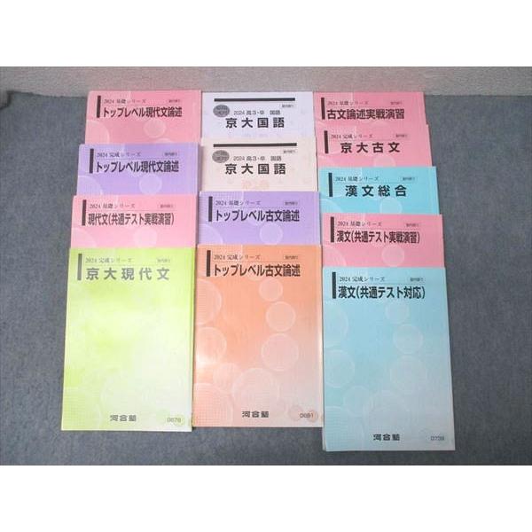 河合塾 京都大学 京大国語/トップレベル現代文/古文論述/漢文 共通