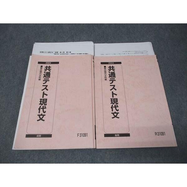 駿台 国語 共通テスト現代文 テキスト通年セット 2024 計2冊 025S0D