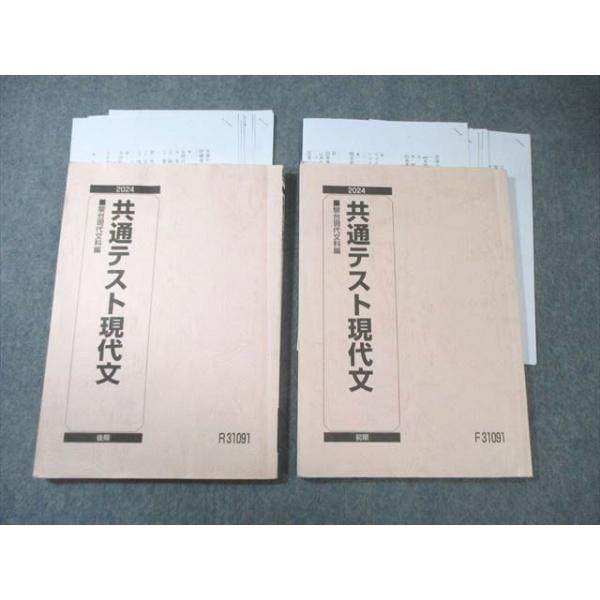 駿台 共通テスト現代文 テキスト通年セット 2024 計2冊 020S0D