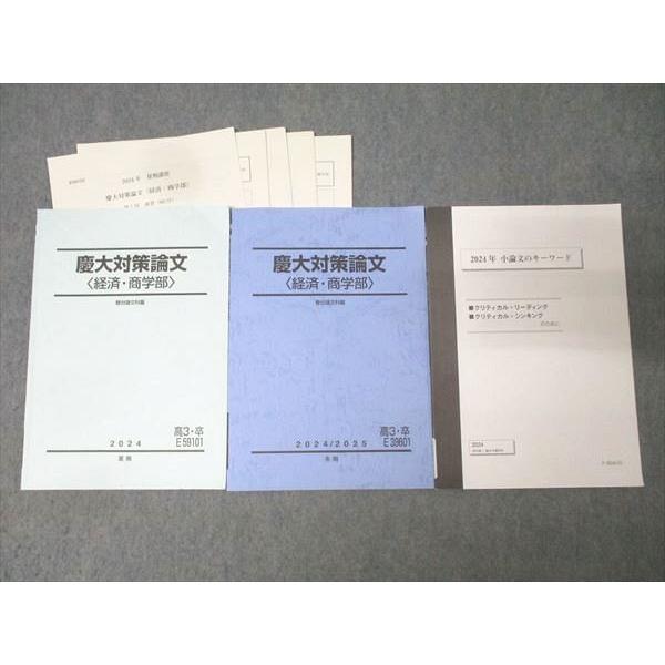 駿台 慶應義塾大学 慶大対策論文 経済・商学部/小論文のキーワード【テスト3回分付き】 テキストセット 2024 3冊 025S0D