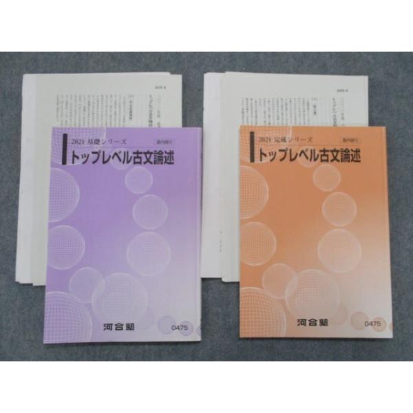 SX82-128 河合塾 トップレベル古文論述 テキスト 2021 基礎シリーズ 