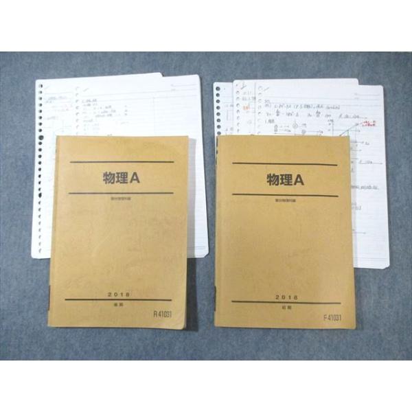 駿台 物理A テキスト通年セット 2018 計2冊 溝口真己/細野香瑠奈
