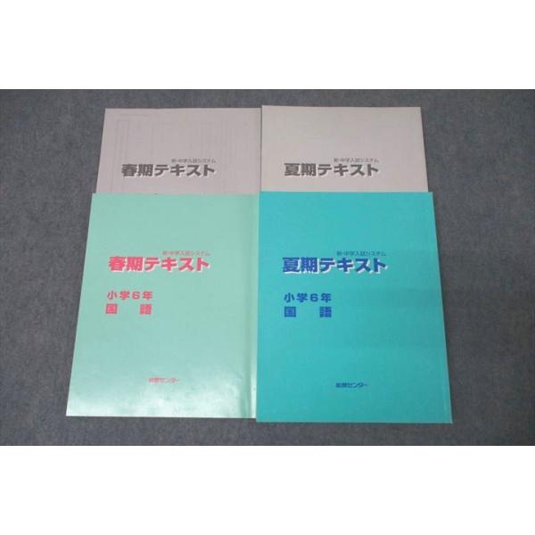 能開センター 小学6年 新・中学入試システム 春期/夏期テキスト 国語