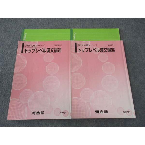 河合塾 トップレベル漢文論述 テキスト 通年セット 2023 計2冊