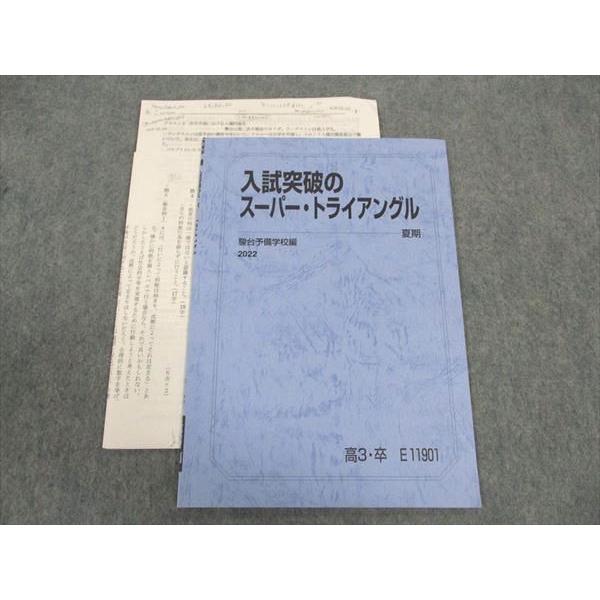 駿台 入試突破のスーパー・トライアングル テキスト 状態良い 2022