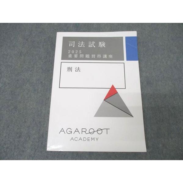 アガルートアカデミー 司法試験 2025 重要問題習得講座 刑法 2025年