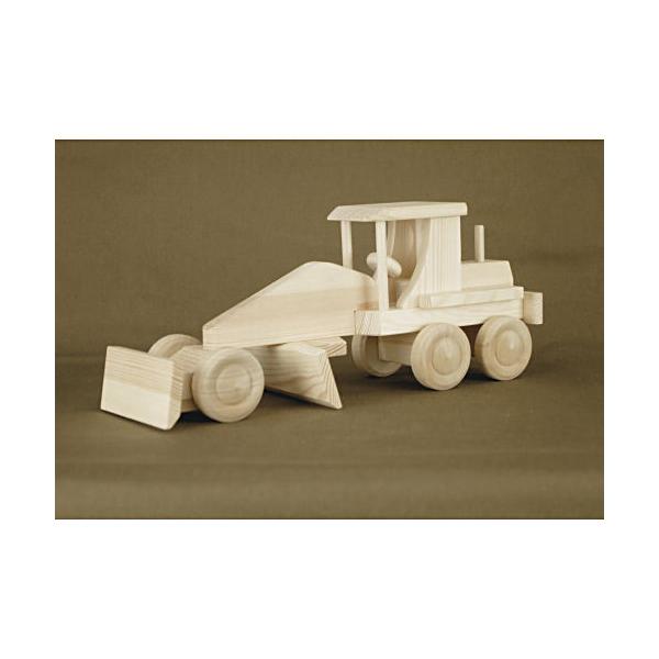 木のおもちゃ 車 グレーダー おもちゃ 木製 オモチャ 玩具 乗り物 ミニチュア 北欧 働く車 動く車 ミニカー 天然木 インテリア