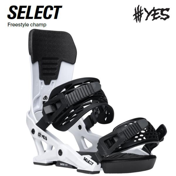 YES 予約 25-26 スノーボード ビンディング SELECT WHITE イエス