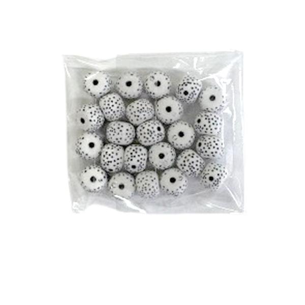 ドットビーズ アクリルビーズ 直径約8ｍｍ【単色：24個入り】 アクセサリーパーツ
