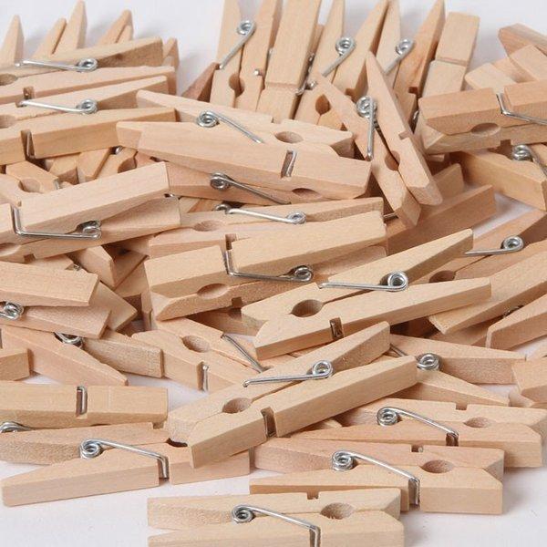 木製ピンチ【50個入り】【クリップ】寸法【約7mm（幅）×10mm（奥行