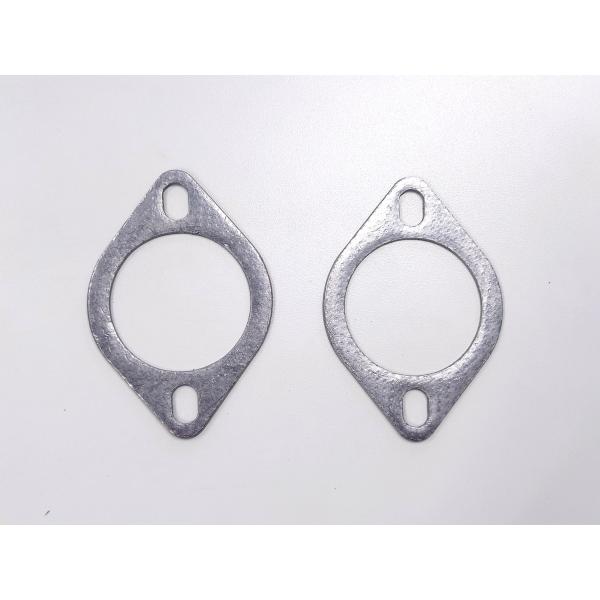 汎用マフラーガスケット 60Φ カーボンタイプ 2枚セット [メール