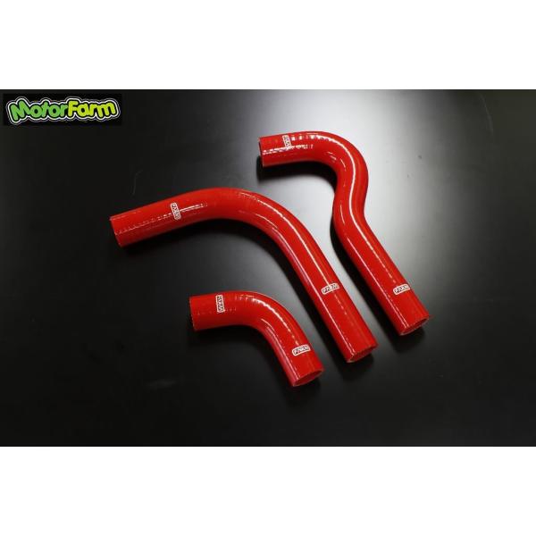 Motor Farm (モーターファーム) ラジエターシリコンホース　ジムニー JA11　レッド
