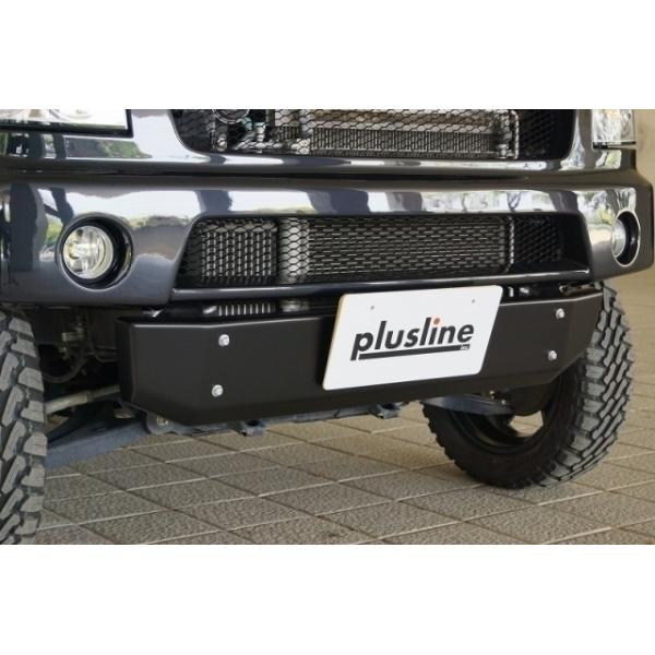 plusline プラスライン HIGH STYLE スキッドバンパー 未塗装 FRP製 エブリイ ワゴン/バン DA64W/V (DA64-SBF)
