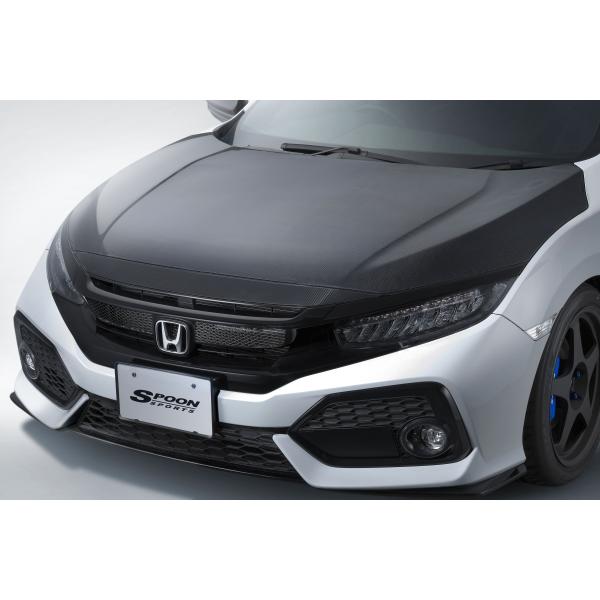 SPOON スプーン カーボンボンネット シビック DBA-FK7/DBA-FC1/6BA-FK7 L15C, L15B ［60100-FK7-000］【発送先限定商品】