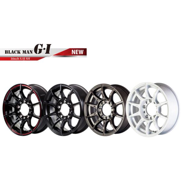 5ZIGEN ブラックマン GI 16インチX5.5J 5H/139.7 ±0 マット