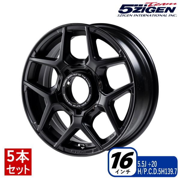 5ZIGEN 5ZIGEN TF500 XC-M 16インチX5.5J 5H/139.7 +20 セミグロス
