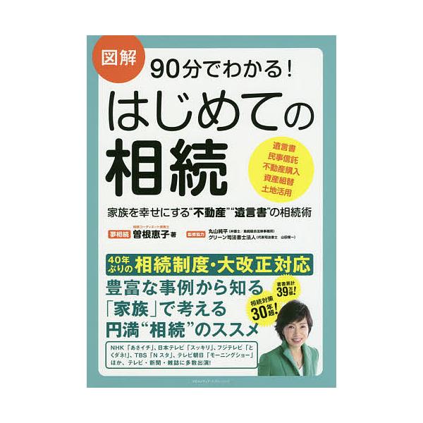 著:曽根恵子　監修:丸山純平　監修:協力グリーン司法書士法人出版社:クロスメディア・パブリッシング発売日:2019年05月キーワード:図解９０分でわかる！はじめての相続家族を幸せにする“不動産”“遺言書”の相続術曽根恵子丸山純平協力グリーン...