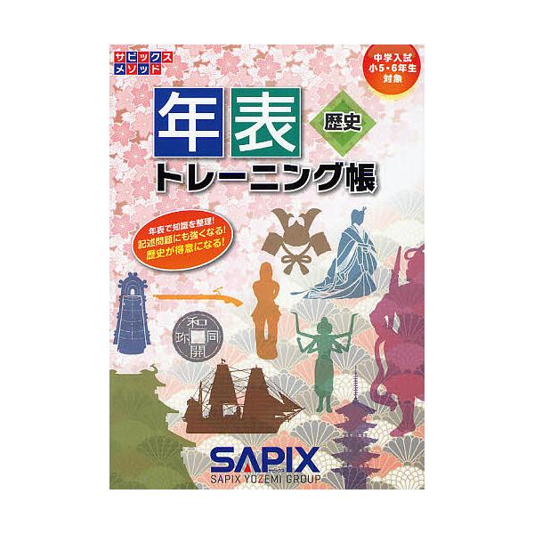 ※商品画像はイメージや仮デザインが含まれている場合があります。帯の有無など実際と異なる場合があります。出版社:代々木ライブラリー発売日:2011年10月シリーズ名等:サピックスメソッドキーワード:年表トレーニング帳中学入試（小５・６年生対象...