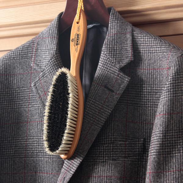 ケント GB KENT  洋服ブラシ CS7A（カシミア & ウールケア 豚毛  英国製 イギリス製 高級ブラシ 洋服のお手入れ）