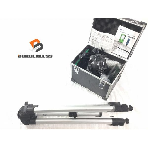 テクノ LTC-GX910PD 墨出し器 受光器/三脚/ケース付き 右ガラス部分