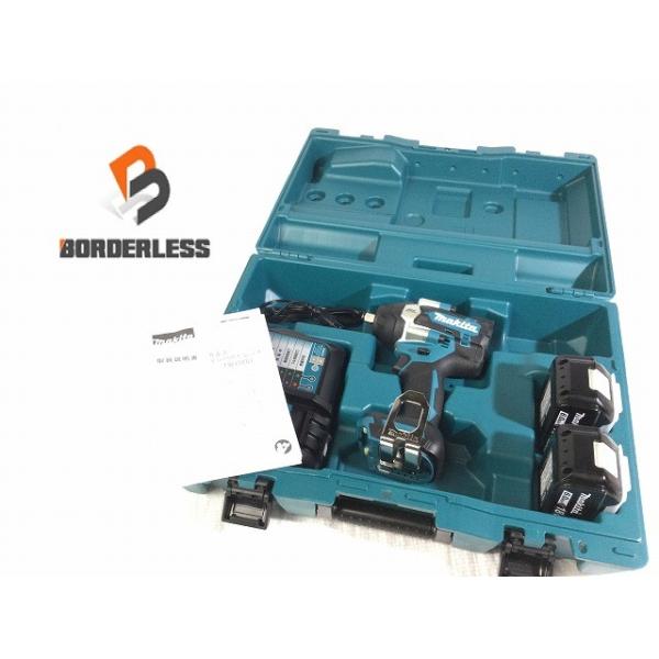 ☆未使用品☆makita マキタ 18V 充電式インパクトレンチ TW700DRGX バッテリー2個(18V 6.0Ah) 充電器 ケース付 コードレス130064