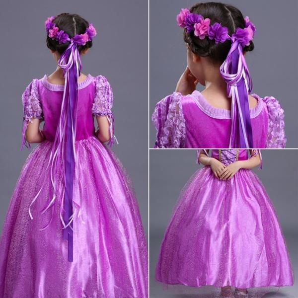 ハロウィーン クリスマス キッズ プリンセス 子供 衣装 仮装 キャラクター ハロウィン ラプンツェル ドレス 長袖 紫色 髪飾りセット コスチューム Buyee 日本代购平台 产品购物网站大全 Buyee一站式代购 Bot Online