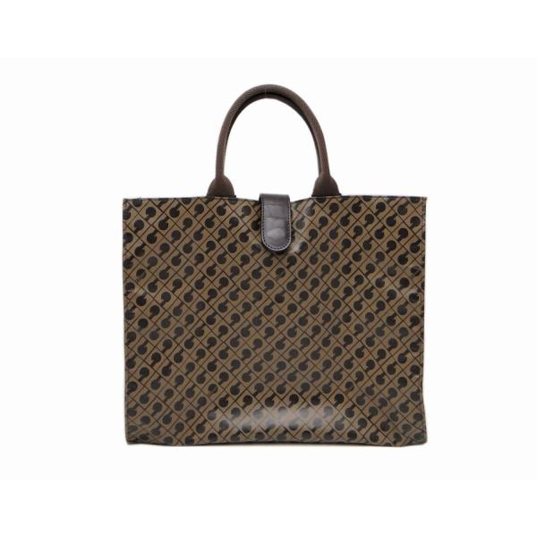 2878 GHERARDINI折り畳みバッグ チャコールグレー 未使用 折りたたみ