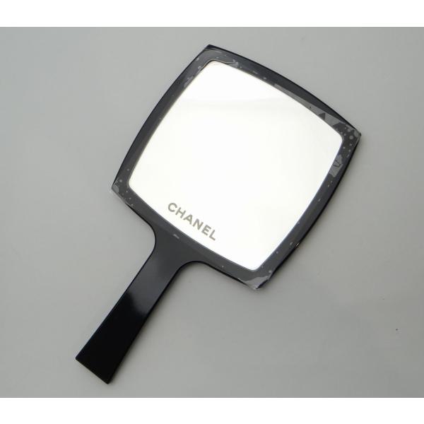 CHANEL シャネル ノベルティ ココマーク ハンドミラー 手鏡 ブラック＜USED＞【送料無料】