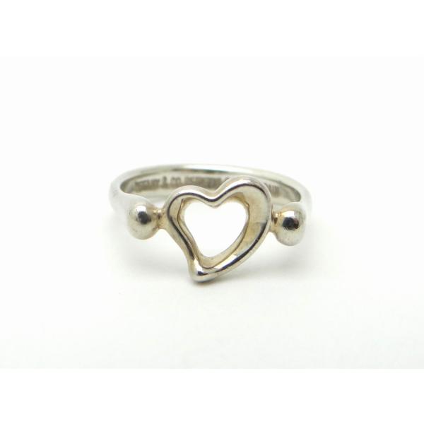 【美品】11号 ティファニー オープンハート リングTiffany SV925 TIFFANY&Co.（ティファニー） オープンハート リング 指輪 SV925