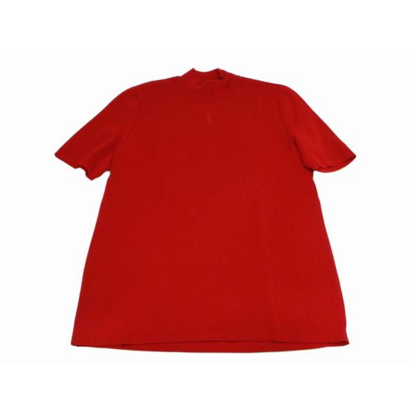 Yves saint Laurent イヴ・サンローラン　半袖ニット　赤 Yves saint Laurent イヴ・サンローラン 半袖ニット 赤