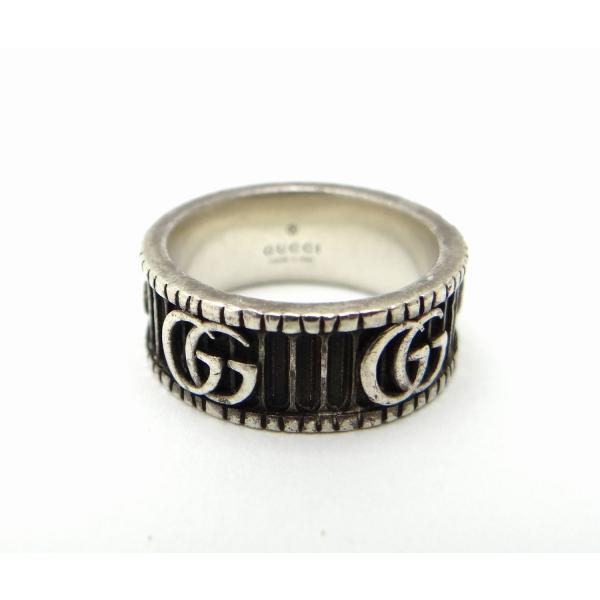 ダブルG GUCCI グッチ 551899 シルバー リング #11 SV925＜USED