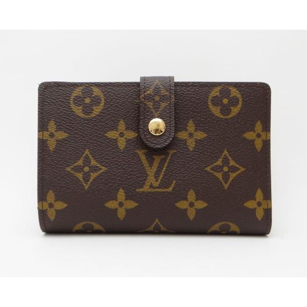 美品●ルイヴィトン ポルトモネ ビエ ヴィエノワ モノグラム がま口 折り財布 LOUIS VUITTON ルイヴィトン M61674 モノグラム ポルトフォイユ