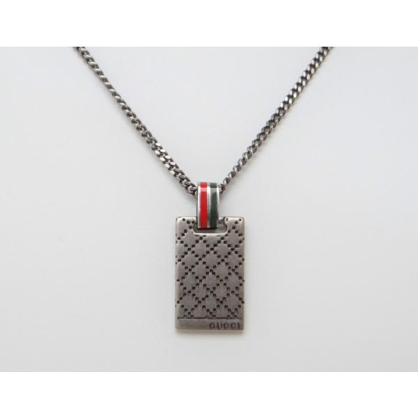 GUCCI（グッチ） ディアマンティッシマ プレート チェーン ペンダント
