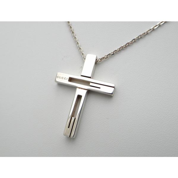 GUCCI グッチ Gモチーフ クロス 十字架 ネックレス ペンダント SV925
