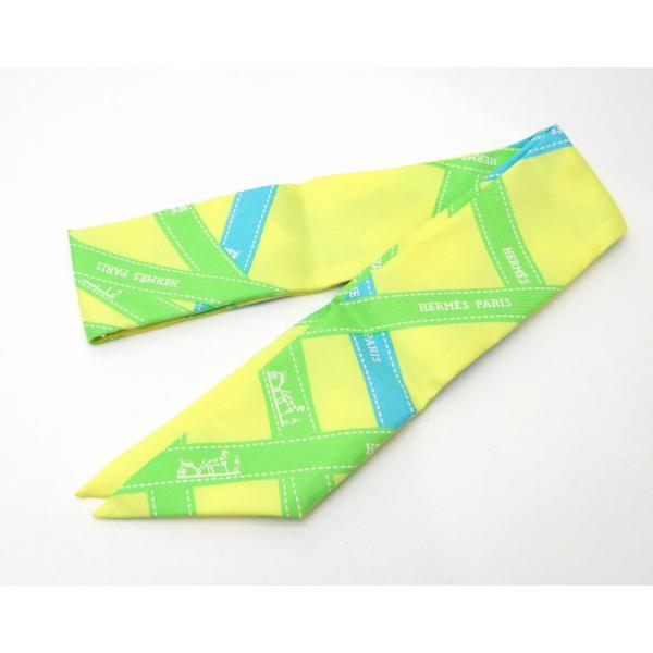 HERMES（エルメス） ツイリー ボルデュック リボン スカーフ シルク100