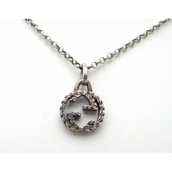 GUCCI インターロッキングG シルバー925 ロゴ ペンダント ネックレス GG GUCCI グッチ インターロッキングG ペンダント ネックレス SV925