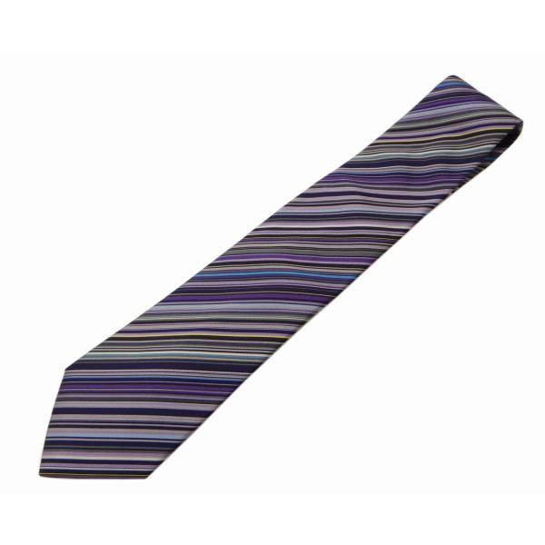 Paul Smith ポールスミス ストライプ柄 シルク100% ネクタイ マルチカラー＜未使用品＞【送料無料