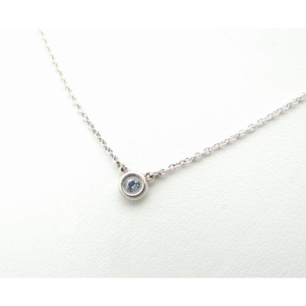 TIFFANY&CO. ティファニー エルサ・ペレッティ カラー バイザヤード アクアマリン ペンダント ネックレス SV925＜USED＞