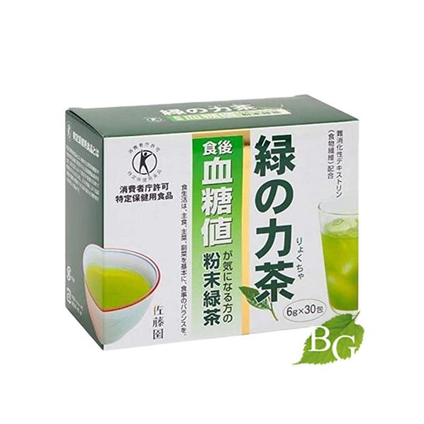 商品名:緑の力茶 （血糖値）　　内容量等:360g（6g×30包）メーカー:株式会社 佐藤園生産国:日本製商品区分:ダイエット、健康 > 特定保健用食品(トクホ)