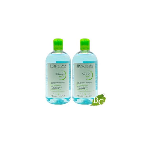 ビオデルマ セビウム H2O クレンジング 【並行輸入品】 500ml×2本セット