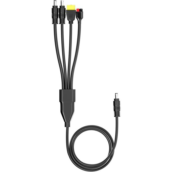 ［BOEN］DC5521 in 4 アダプタコネクタケーブル 4 in 1 長さ： 1.5m ソーラー充電ケーブル アンダーソン XT60 DC コネクタ