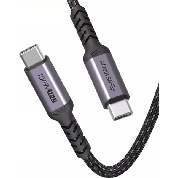 【BOEN】長さ 2M Type C ケーブル USB 3.1 (3.0 / 2.0) 対応PD　 最大100W/5A 急速充電 4K 60HZビデオ伝送 高耐久 ナイロン編み