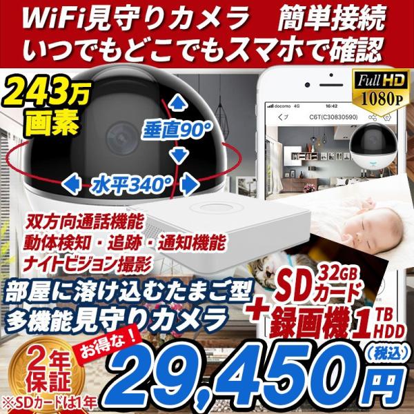 防犯カメラ 家庭用 見守りカメラ 録画機セット 1tbhdd C6tc 簡単接続 Wi Fi対応 防災 防犯 セーフティ あすつく 遠隔監視 スマホ ペット 1080p スマホ C6tc Set 防犯ーダイレクト 簡単接続 赤ちゃん
