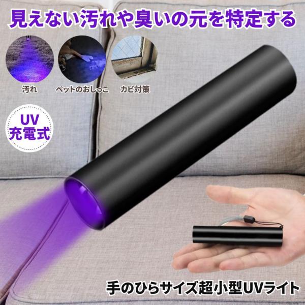 懐中電灯 ブラックライト ハンディライト led ライト UV 紫外線 充電式 最強 ハンディ高輝度 USB充電式 ハンドライト 小型 軽量 おしっこ 蓄光 疑似餌