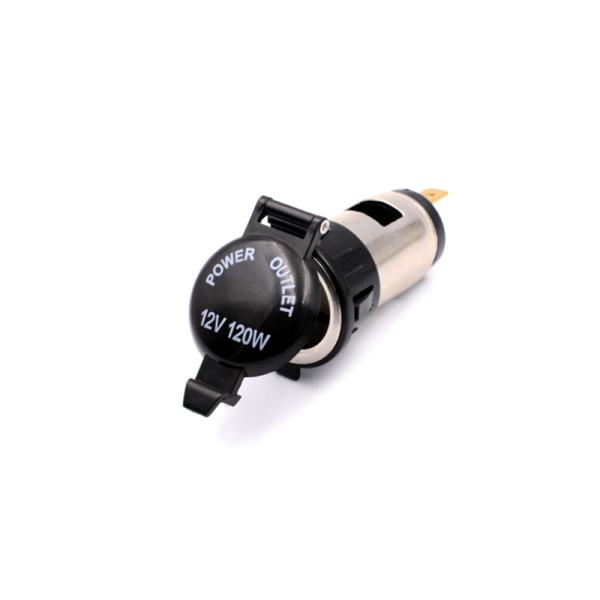 増設 シガーソケット 12V 120W キャップ付き 埋め込み式 シガーライター バイク 車 電源確保 簡単取付