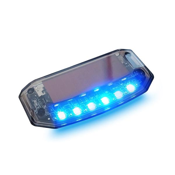 配線不要 電池不要 ダミー カーセキュリティ USB ソーラー充電 威嚇 LED 車用 ライト ランプ ナイトシグナル デコ 太陽光 防犯 警告 汎用
