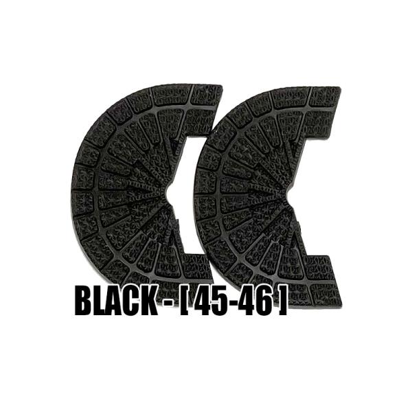 スニーカー かかとガード [ブラック] [45-46] ヒール ソール プロテクター 靴 革靴 穴あき ひび割れ 補修 修理 修繕 補強パーツ