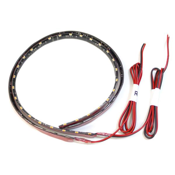 滑らか 爆光 激薄 シーケンシャルウインカー LED テープライト 40cm 30連 右×1 左×1 計2本入り 流れるウインカー 12V 車 汎用