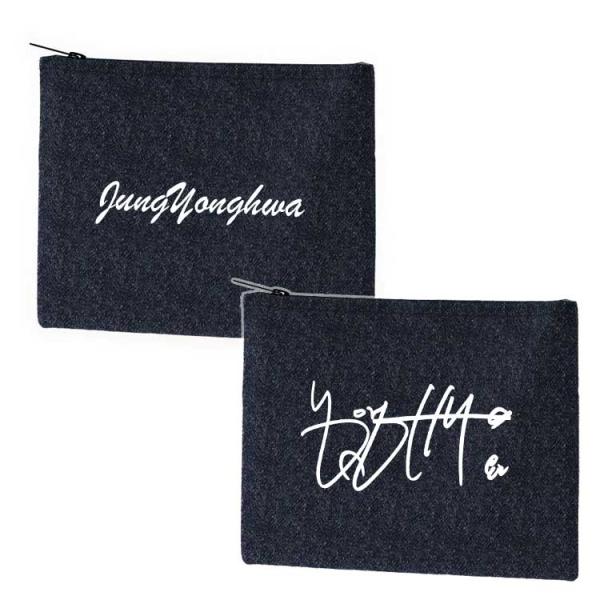 チョンヨンファ チョン・ヨンファ サイン入り デニムフラットポーチ